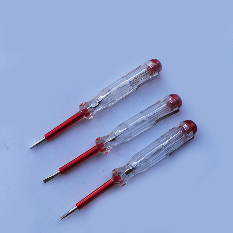 亮光818# 挂式测电笔 一字头挂式感应家用测电笔便携式家用电笔