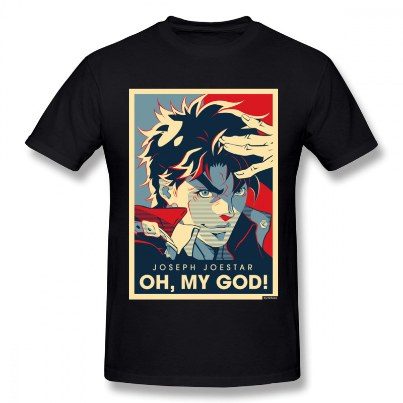 2024 New Jojo bizarre adventure retro T-shirt Jojo Joseph's Tianxin round neck sweater