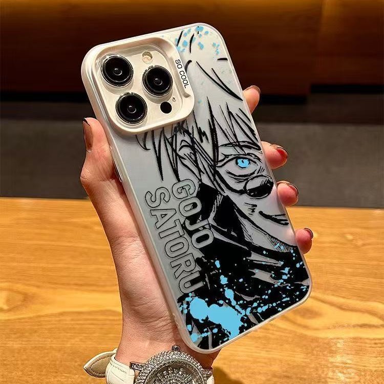 El hechizo de la marca de moda es adecuado para la carcasa del teléfono móvil Apple 16Promax, carcasa de gas de la personalidad iPhone15/14/13 texto 12