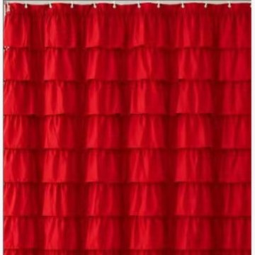 Gran encaje hecho a mano, impermeable y resistente al moho, cortina de ducha, tela de poliéster, gancho de plástico C, cortina de baño, venta directa de fábrica image 12