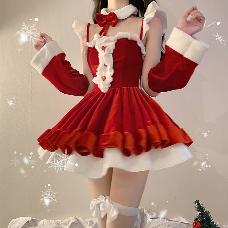 Christmas costume sexy Halloween suit nightclub bunny sexy maid seduction cute princess party suit