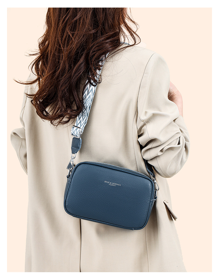 Women's Genuine Leather Crossbody Bag With Wide Strap_voghion.com