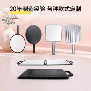 工厂定制圆形化妆镜双面台式欧式梳妆镜子便携迷你小镜子定制批发