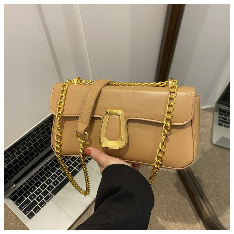 280g Weight Synthetic Leather Lining Material Magnetic Buckle Closure Type Single Shoulder Strap Strap Type Shoulder Bag, Crossbody Bag Bags Type Daily Occasion Pu Leather Material Solid Color Pattern All Seasons Season Women's Gender Streetwear Style Square Shape Medium Size Women's Medium Pu Leather Solid Color Streetwear Square Magnetic Buckle Shoulder Bag Crossbody Bag 3