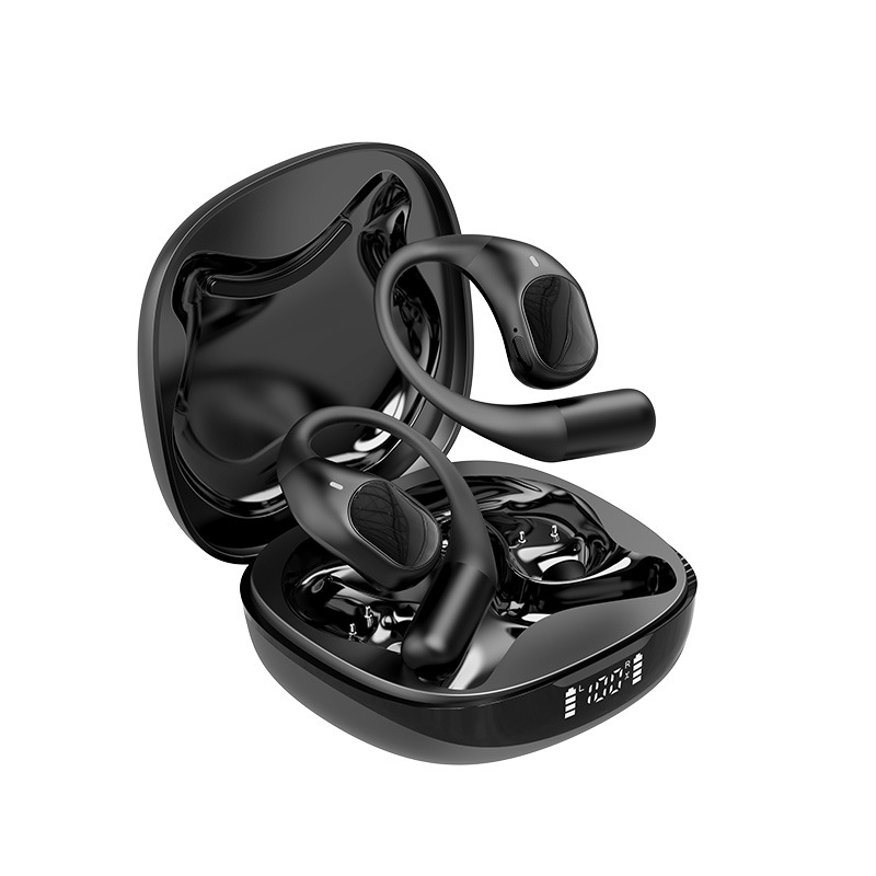 auriculares de traducción inalámbrica bluetooth abierto tipo de auriculares colgantes traductor reducción de ruido multilingüe intérprete simultáneo traductor auriculares