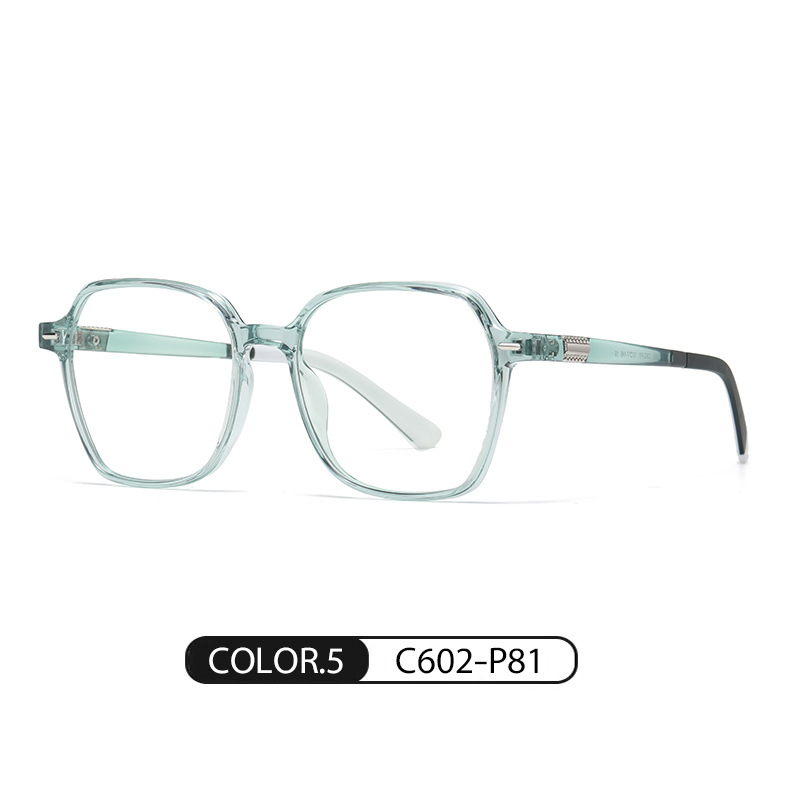 Nuevo Marco de gafas lisas de las mujeres marco grande anti-Luz Azul gafas lisas hombres TJ862 ultra ligero TR90 miopía gafas