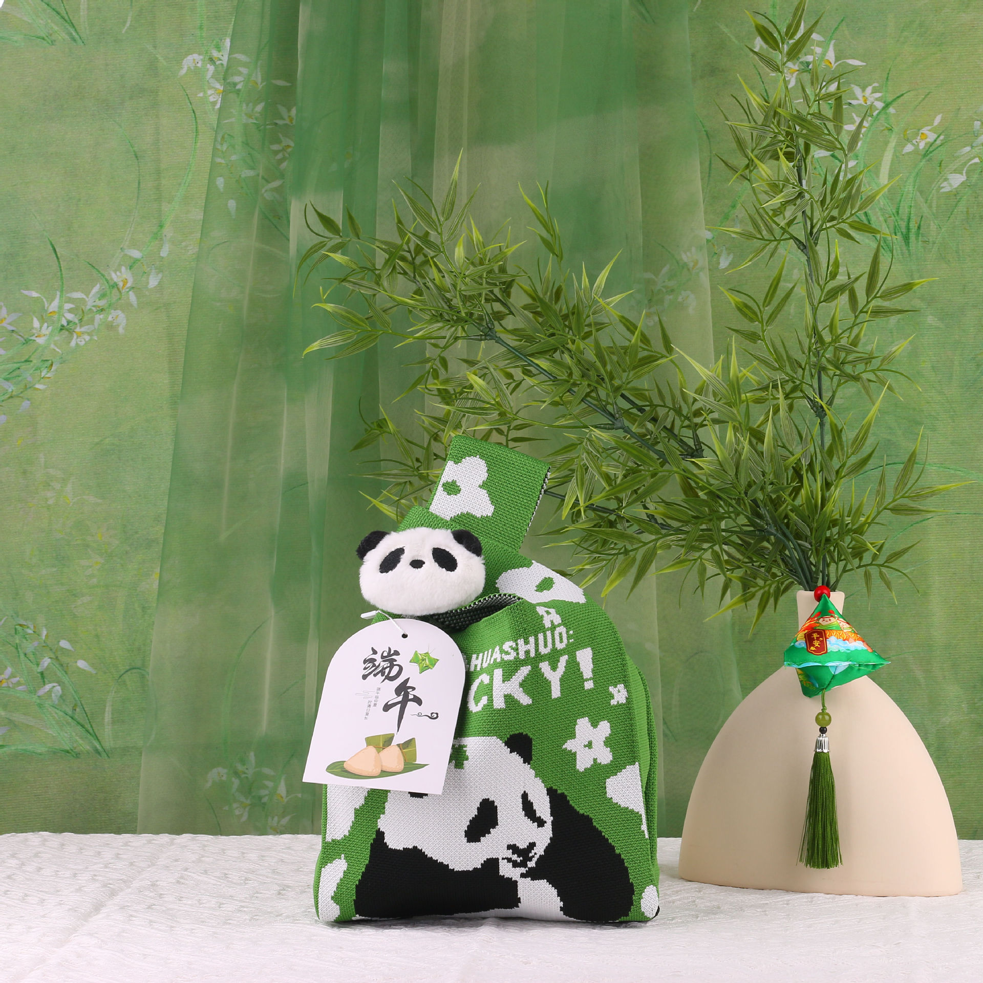 행운의 곰 + 팬더 액세서리