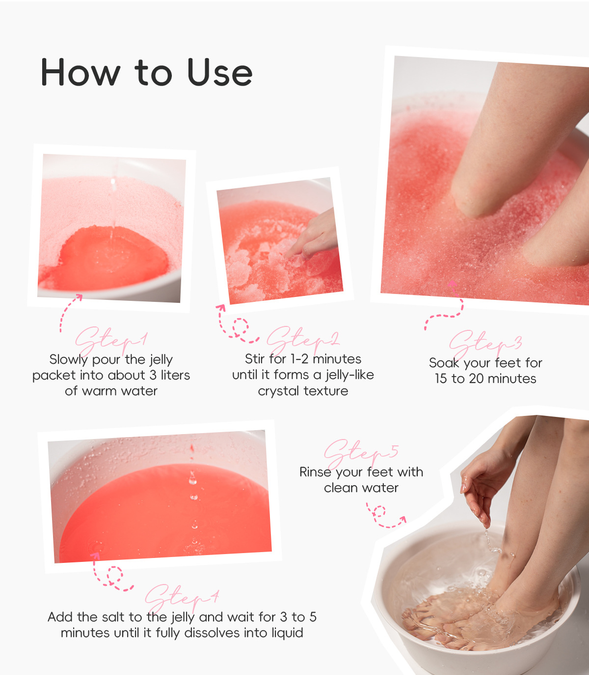 Laikou Cherry Blossom Foot Bath Salt 50g+50g hydrates, moisturizes, cleanses and leaves a lasting fragrance. Factory in stock, one-piece consignment undefined