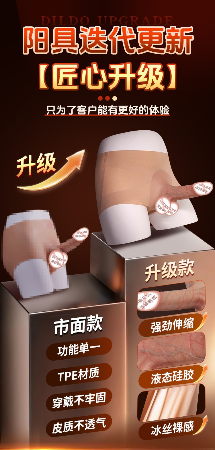 Wearable Silicone Realistic Dildo for Women, Electric Remote-Controlled Adult Toy — detail image 2
