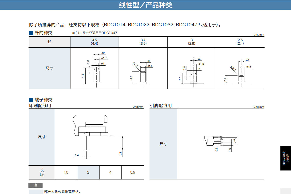 ALPS滑动电阻传感器 位置检测 线性电位器RDC1022A05/RDC1047A03-阿里巴巴