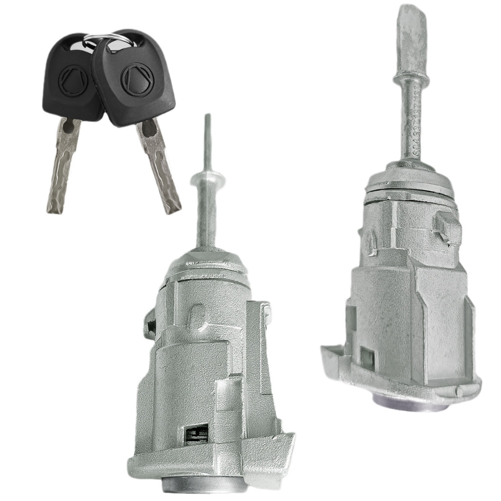 Cilindros de cerradura de puerta izquierda y derecha para Volkswagen Polo Bora, accesorios para cilindros de cerradura de puerta POLO OE604837167/168