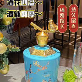 宜宾五粮液红福绿豆酒52度1.8L/1.5L浓香型白酒礼盒单坛装