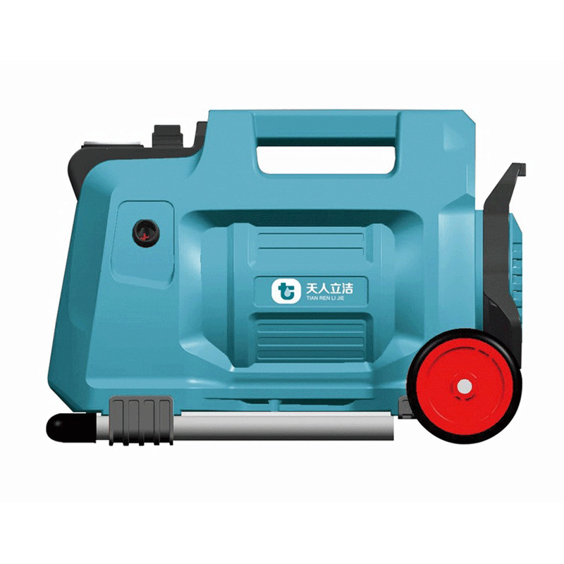 Bomba de agua de alta presión doméstica, pistola de agua de alta potencia, máquina de lavado de automóviles portátil pequeña, cepillo móvil