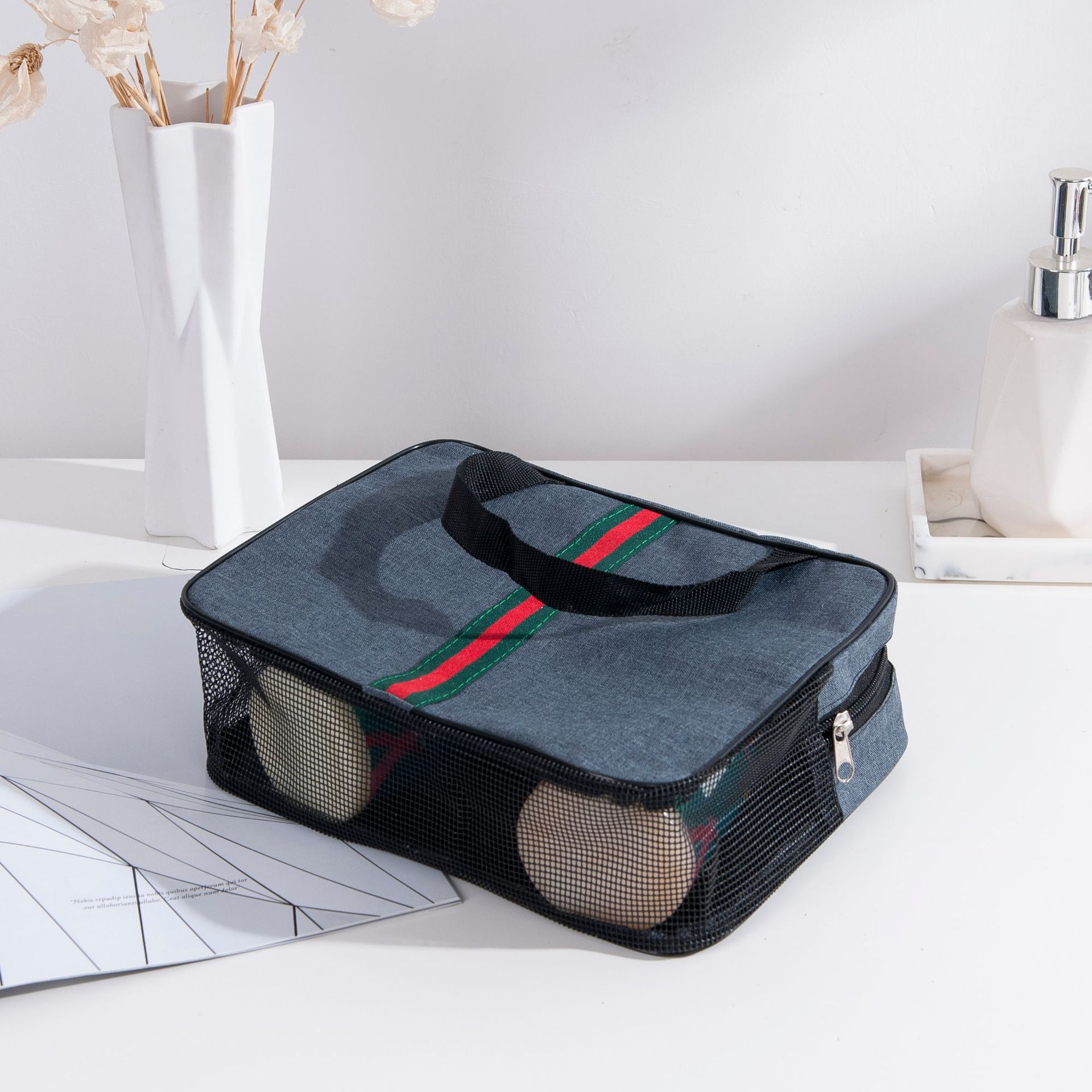 Nuevo bolso cosmético bolsa de lavado moda simple gran capacidad Bañeras viaje fitness Natación portátil