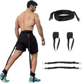 弹跳训练器 健身阻力带拳击套装 乳胶管拉力绳腿部力量腰部训练器
