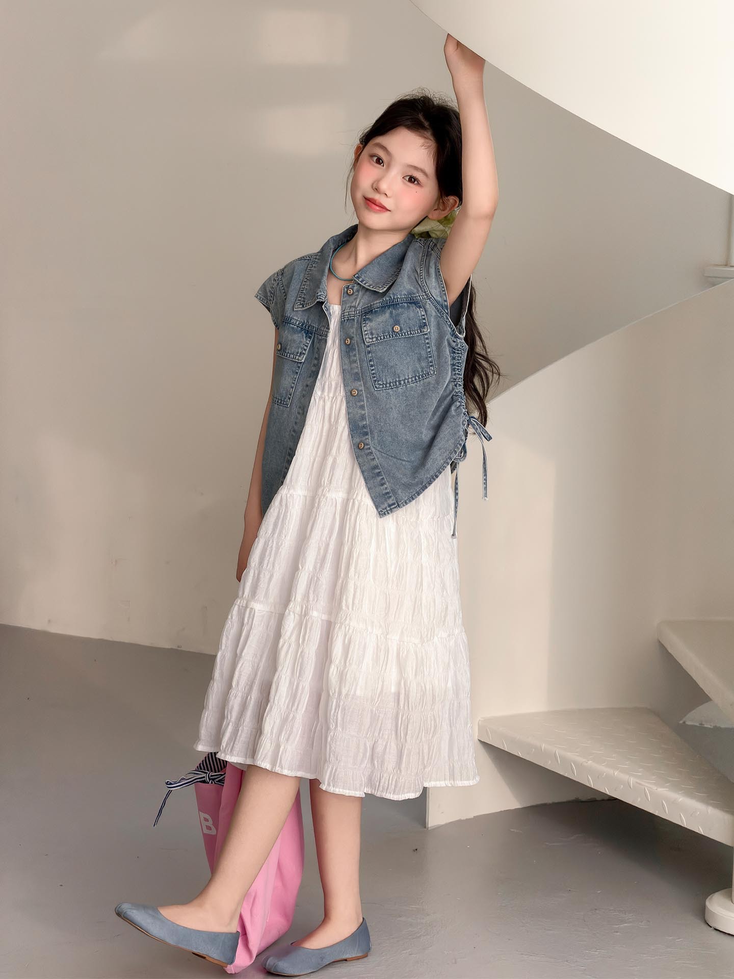 Summer denim vest