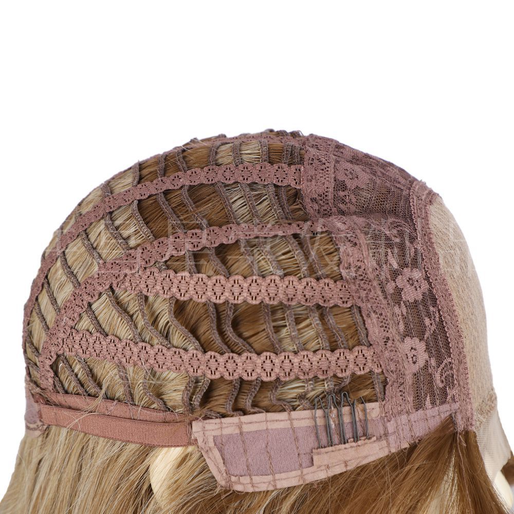Naiste pikk lokkis parukas lace front lainelise soenguga_voghion.com