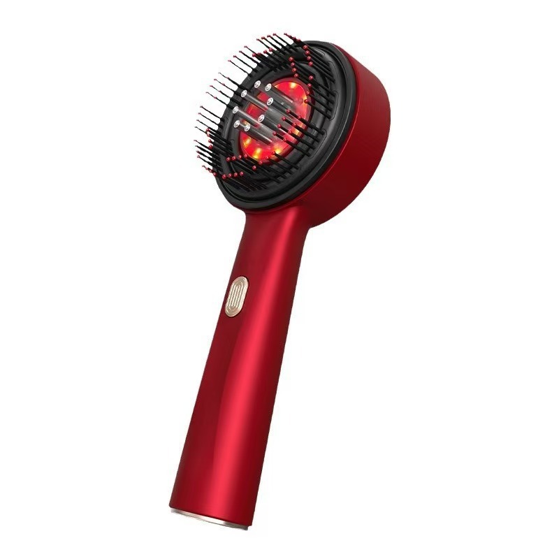 クロスボーダー新しい電気マッサージコーム家庭用ヘッド赤色光ヘアケアヘアコーム頭皮経絡マッサージャー|undefined