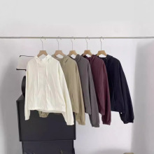 韩系短款防晒衣外套女2025夏季薄款高级感百搭抽绳休闲夹克上衣潮