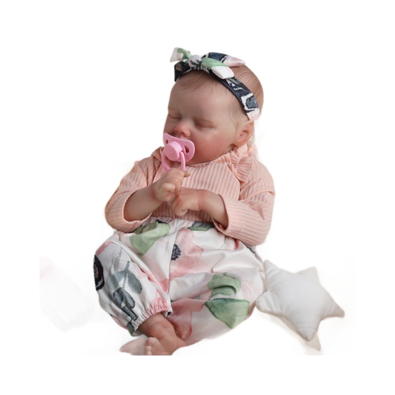 Ins transfronterizo pulgadas goma blando Tw bebé muñeca de renacimiento simulación muñeca realista 18 juguetes recién nacidos Henghua