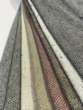 现货供应 粗纺呢绒点子小人字毛呢 大衣呢料 绍兴面料