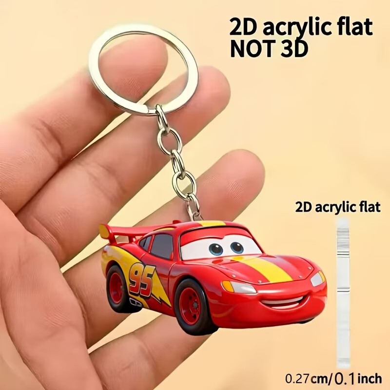 Disney Acrylic Cars Lightning Mcqueen Keychain Decoration Key Holder Backpack Wallet Key Ring Disney Acrylic Cars Lightning Mcqueen Keychain Decoration Key Holder Backpack Wallet Key Ring