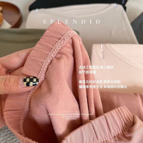 Constant temperature skin-beautifying clothing, bottoming shirt, heating and thermal underwear, women's tight-fitting women's body-beautifying autumn clothing, autumn trousers, thin set
