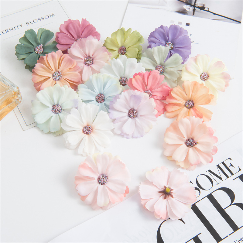 Imitation silk flower mori imitation chrysanthemum handmade decoration garland material wedding home restaurant decoration manufacturer wholesale 3