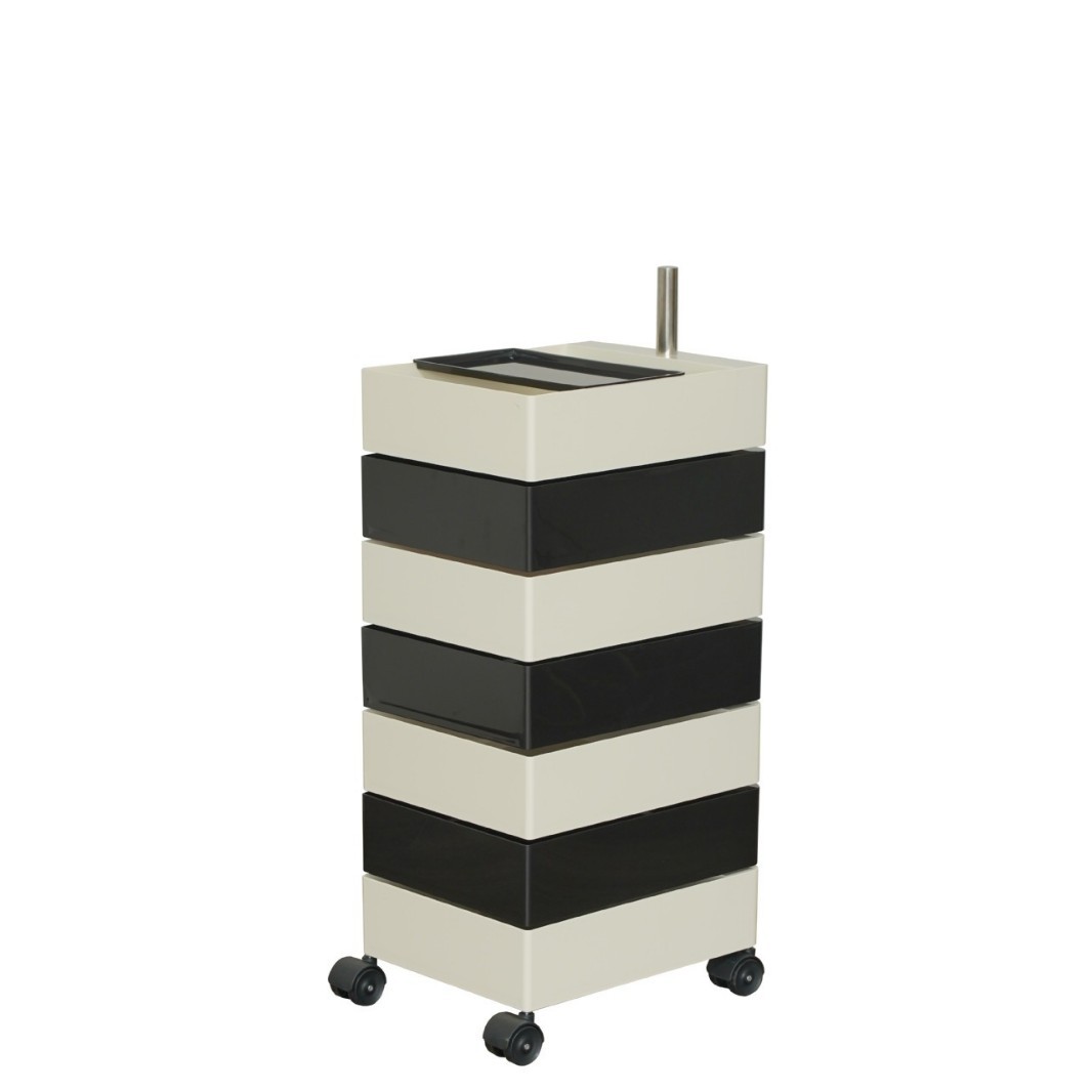 Gabinete de almacenamiento giratorio, mesera de cama móvil, armario lateral, armario nórdico simple, armario de cosméticos de red, armario de cosméticos