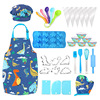 Children's family dinosaur, kitchen, interactive toy, tools set, new collection, for children and parents