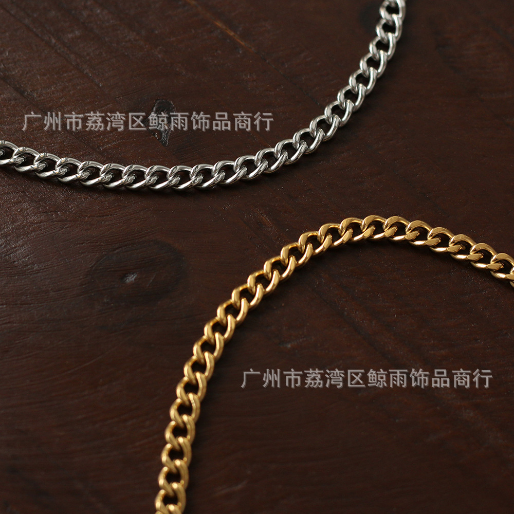 Retro Chain Bracelet Cross-border Jewelry Titanium Steel Bracelet display picture 3