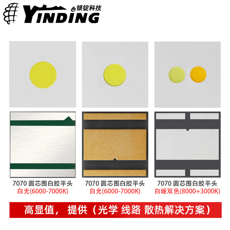 YINDING����7070���� �����׹�30w����led����Բ��оƬ��̨����