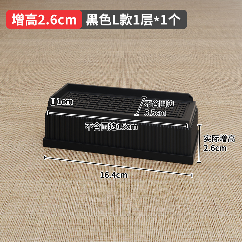 国境を越えたアマゾンの黒色家具ベッドが高くなった足マット2 358インチテーブルソファーキャビネットtpu滑り止めオーバーレイ