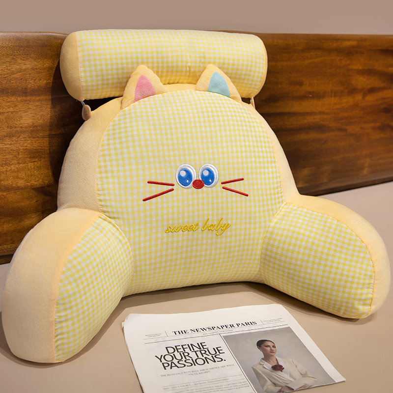 Cojín de Cabecera con Diseño de Animales de Peluche con Soporte Lumbar para Cama y Sofá image 8