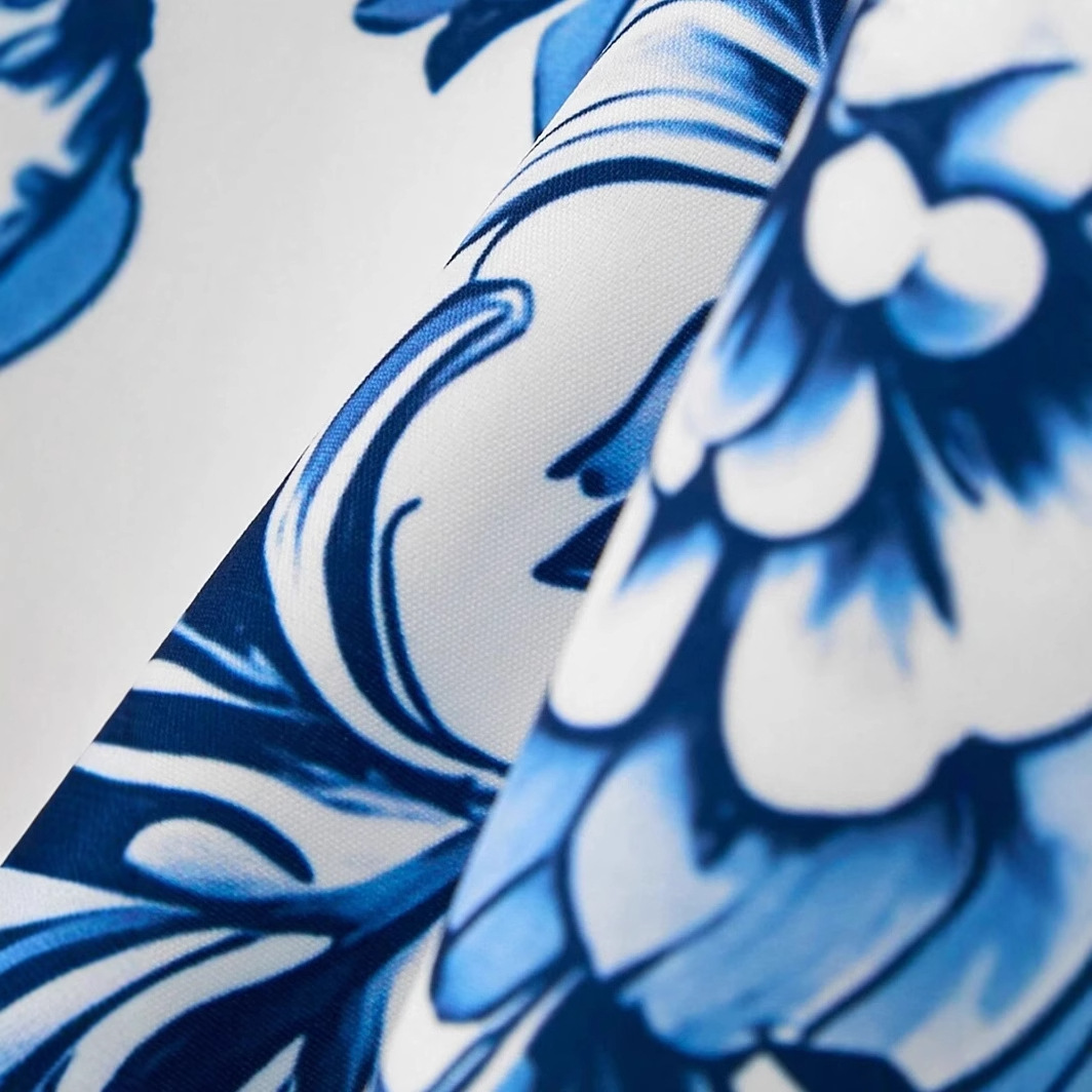 Patrón de flores retro Impresión digital 3D Comercio exterior Xiyin Summer Hawaii Vacaciones Camisa Shorts Conjunto 2 piezas