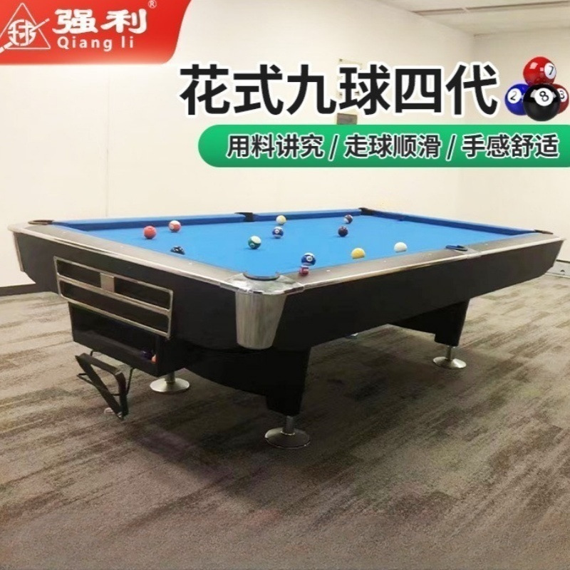 Mesa de Billar de Nueve Bolas de Lujo, Mesa de Billar para Club, Mesa de Billar Americana para Interiores de Casa o Villa, Exportación y Venta al Por Mayor del Fabricante