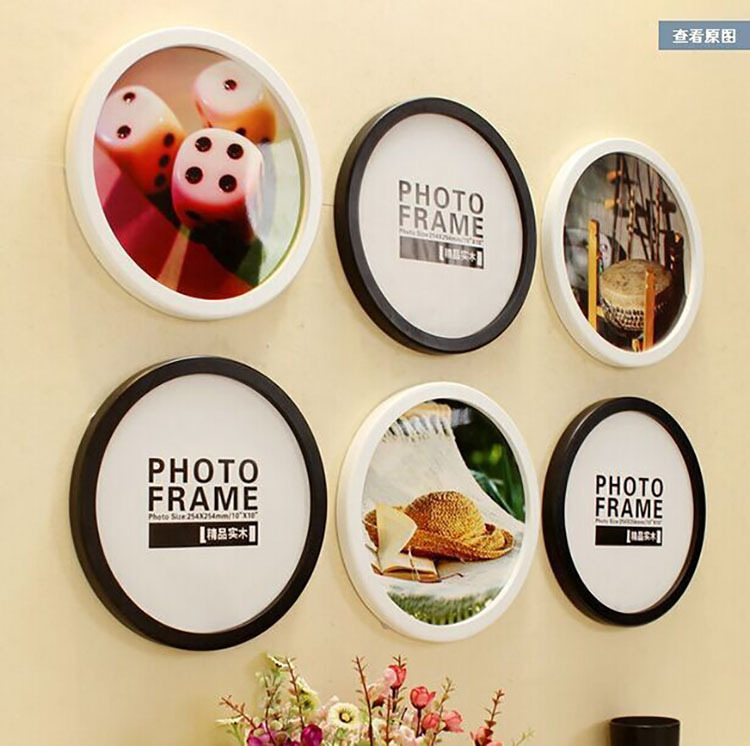 Manufacturer Wholesale Cross-Border Creative Round Photo Frame 81012inch Desktop Wall Hanging Combination Decorative Picture Frame Mounting Frame Manufacturer Wholesale Cross-Border Creative Round Photo Frame 81012inch Desktop Wall Hanging Combination Decorative Picture Frame Mounting Frame