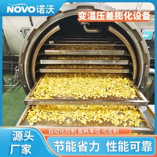果蔬脆片加工设备 闪蒸压差膨化设备 苹果脆片加工膨化罐机器厂家