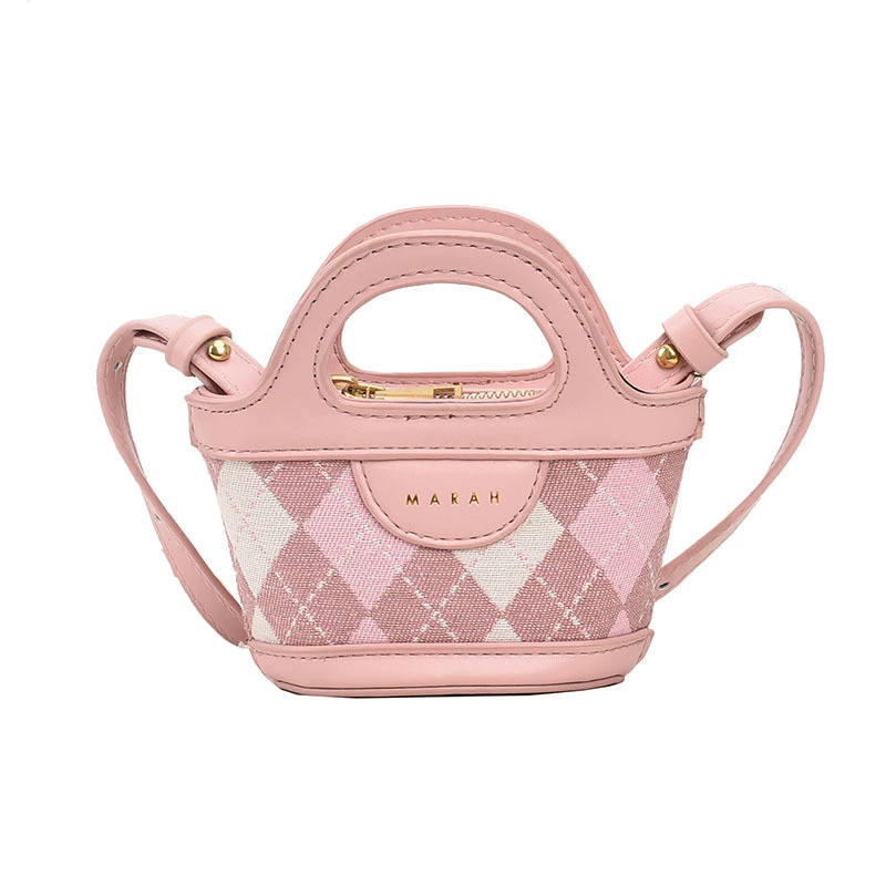 Brand children's small cloth, handheld basket, shoulder bag, internet celebrity, Korean style, South Korea