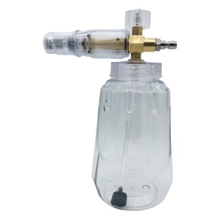 Fully transparent PA foam pot household commercial high pressure car washing machine water gun watering can 1/4 quick connector 1 liter