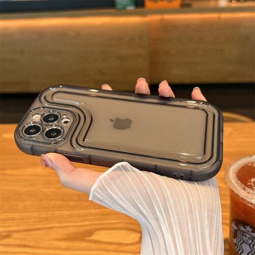 Minimalist air cushion frame anti drop Insta style suitable for iPhone 15 phone case Apple 14 Pro Max transparent 12P soft
