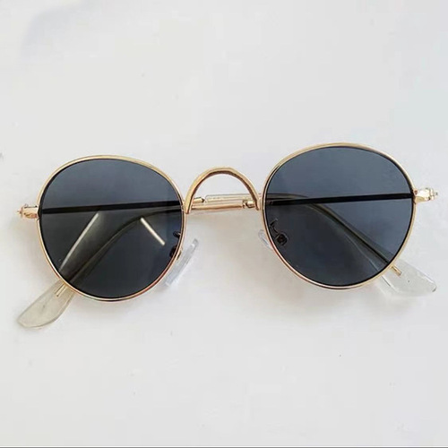 New fashionable children's sunglasses for outdoor travel, anti-UV baby sun visors, retro street style glasses