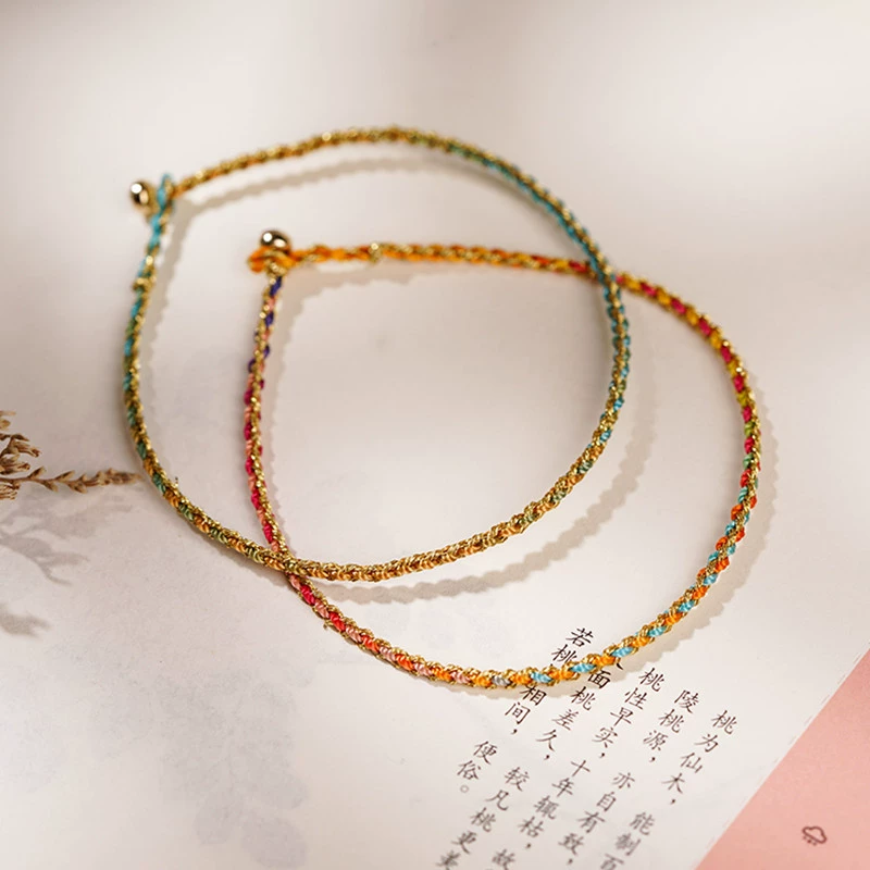 Woven red rope bracelet handmade, Chinese style