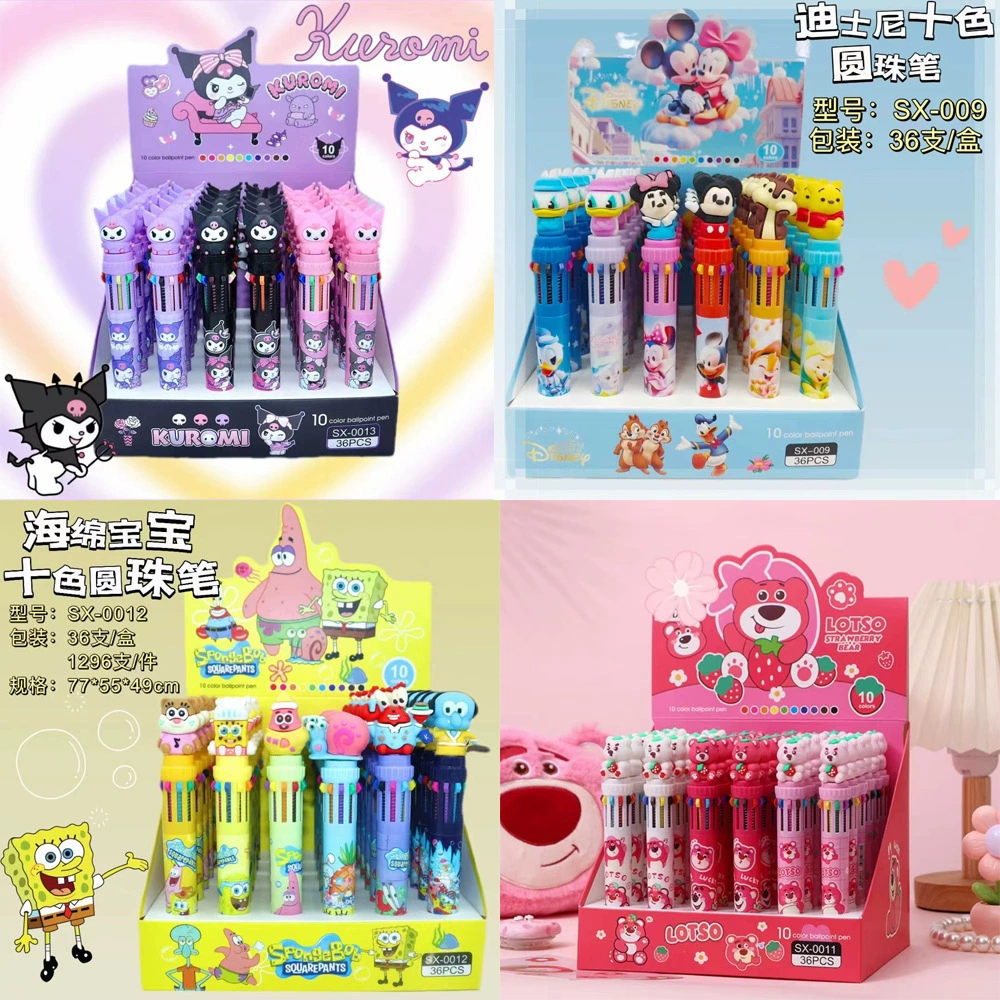 Sanrio, креативная милая многоцветная ручка шариковая высокого качества для студентов