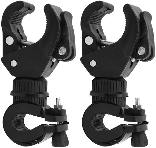 Universal flashlight bracket, bicycle 360-degree rotating lamp clip, high-strength bracket, convenient installation bracket