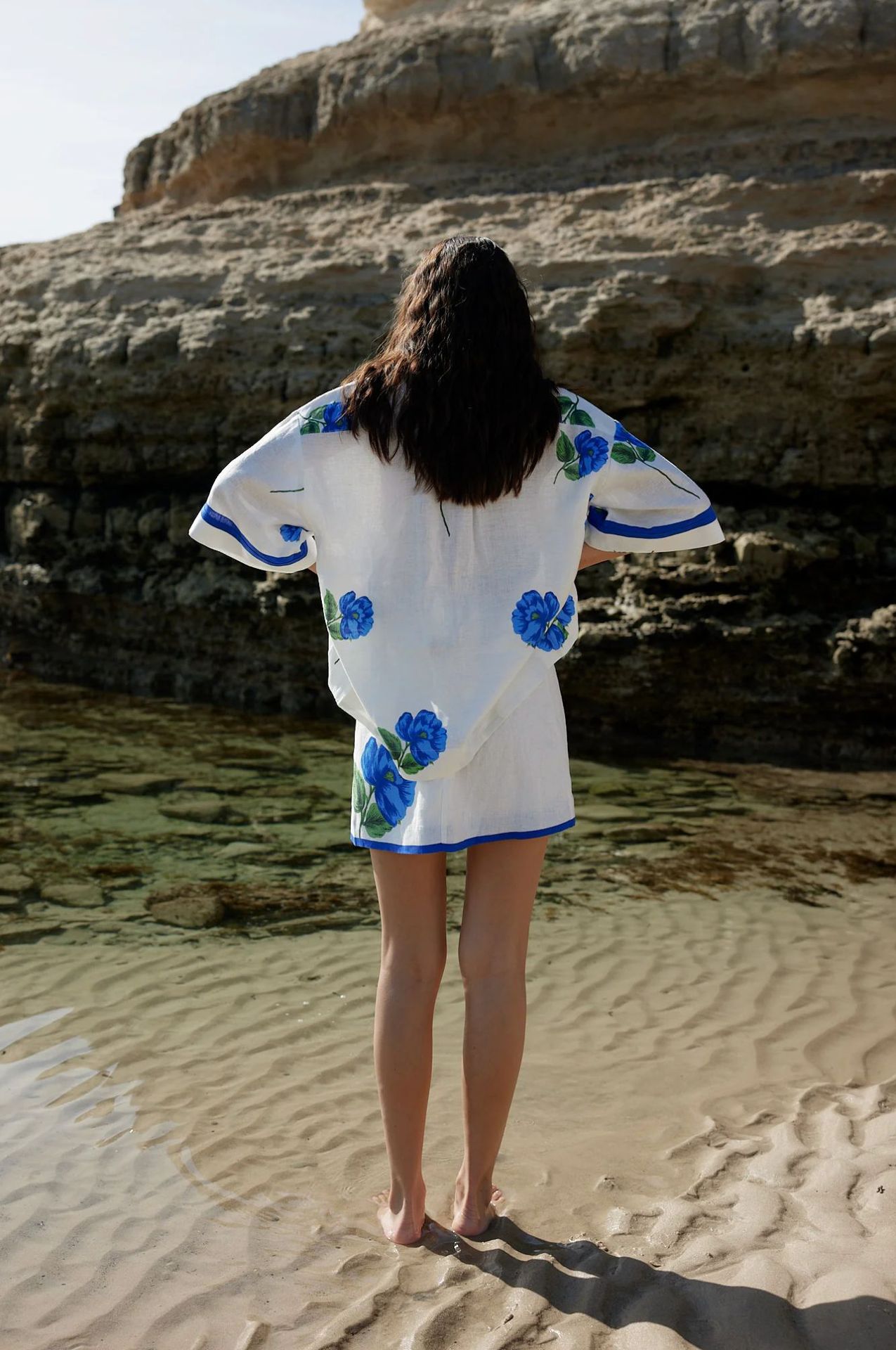 Flower Pattern 2025 Spring and Summer Season Women's Gender Casual Style Daily Beach Women's Casual Flower Linen Polyester Shorts Co-ord Set Skirt Sets