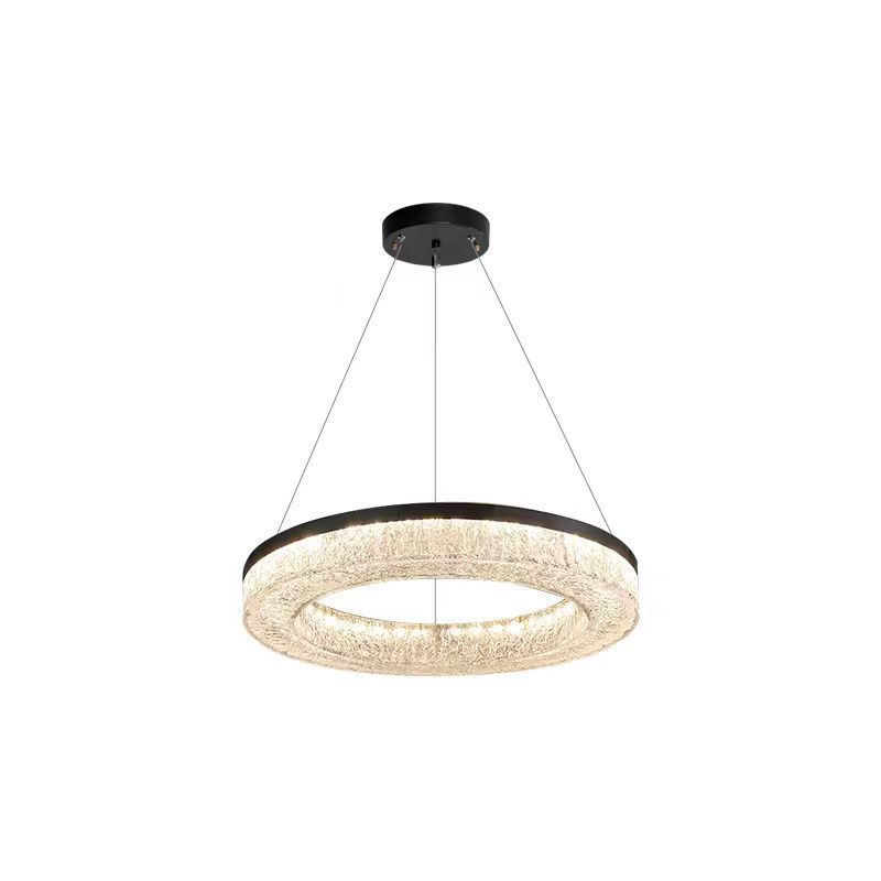 Todo bronce italiano minimalista lámpara de sala de estar nórdica lujosa atmósfera sala de dormitorio principal diseño simple lámpara de resina de villa