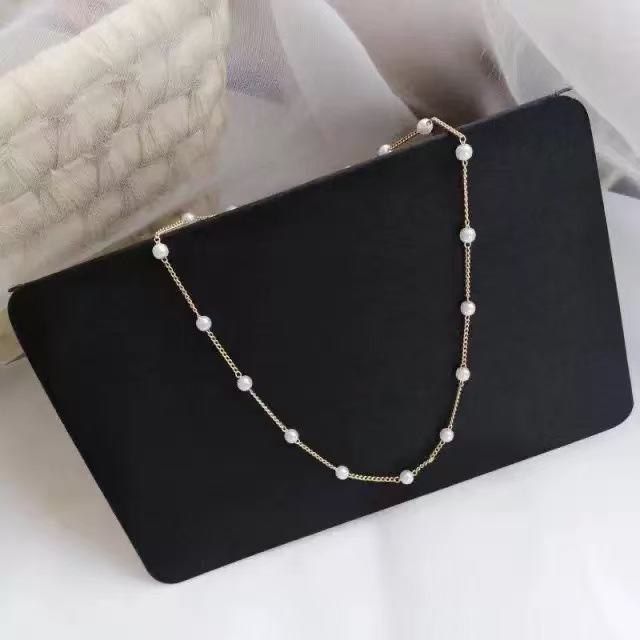 Two-tone Delicate Layered Chain Necklace Gold & Silver Minimalist_voghion.com