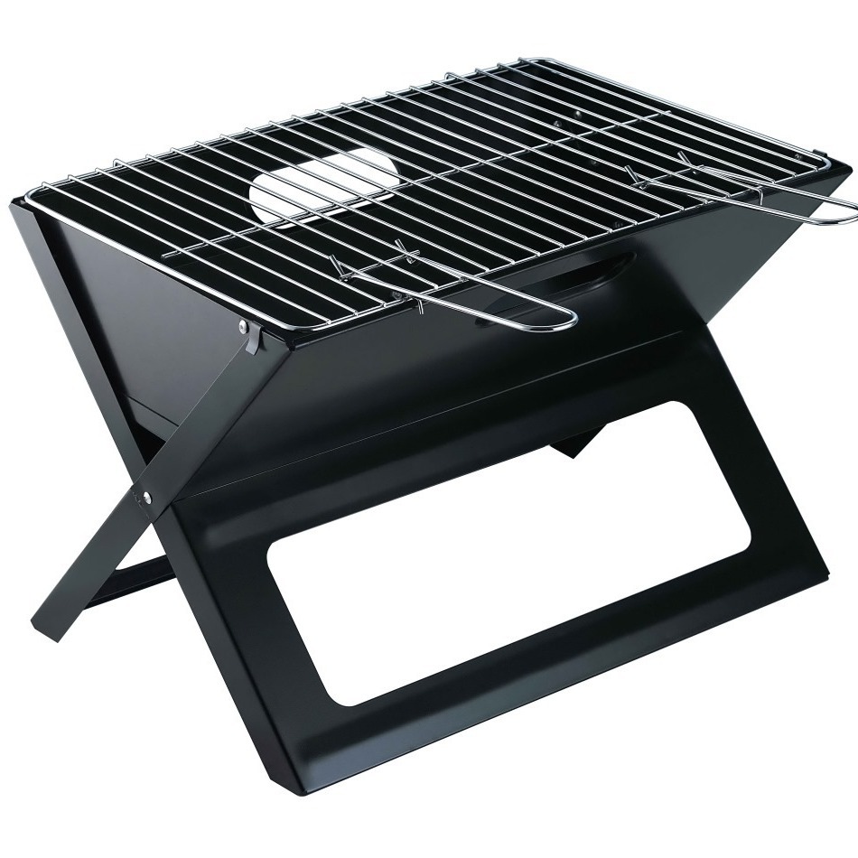 Multifuncional plegable barbacoa parrilla tijeras estufa hogar Parrilla de barbacoa de carbón al aire libre en forma de X Parrilla de la barbacoa