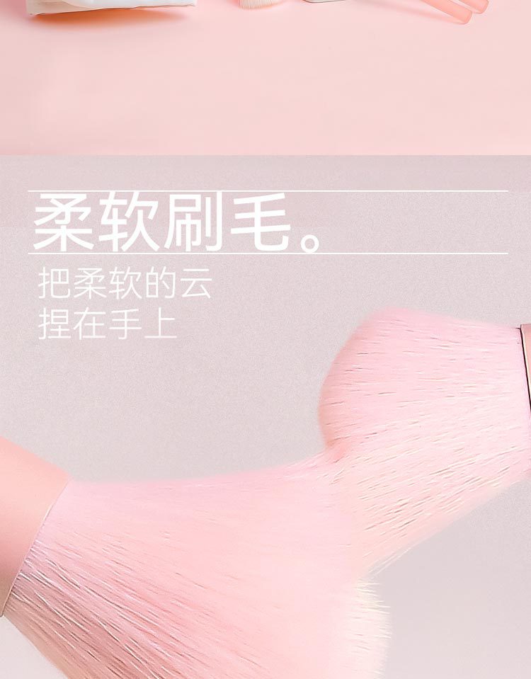 Cangzhou Soft Bristle 10 pieces, Half Pond Jelly mini Mini makeup brush set, dot color brush, Blush powder brush, Blade brush details Picture